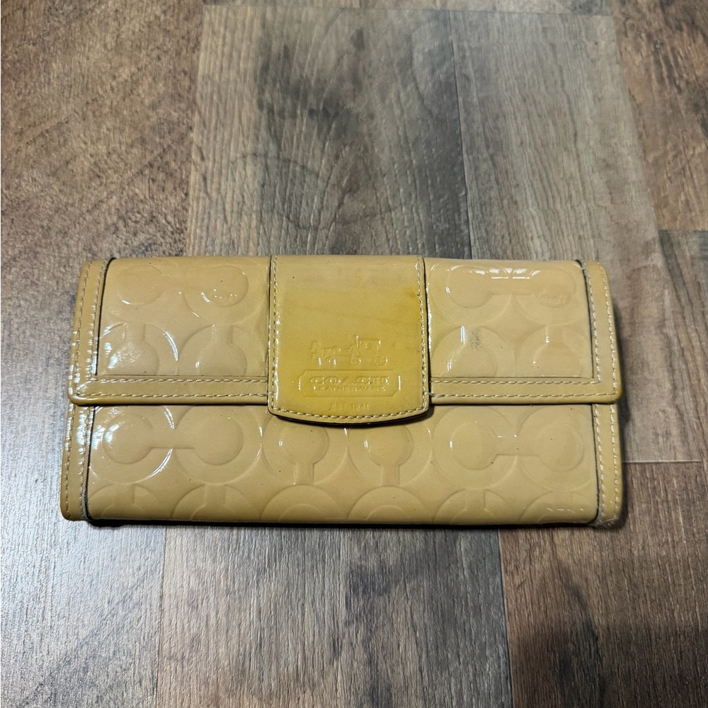 Coach Tan Leather Wallet